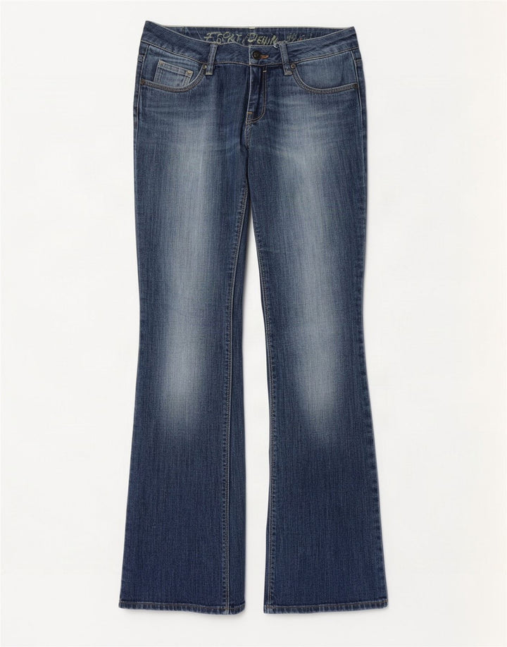 Женские джинсы Bootcut с низкой талией Esprit UK 12, средние W32 L34, синие