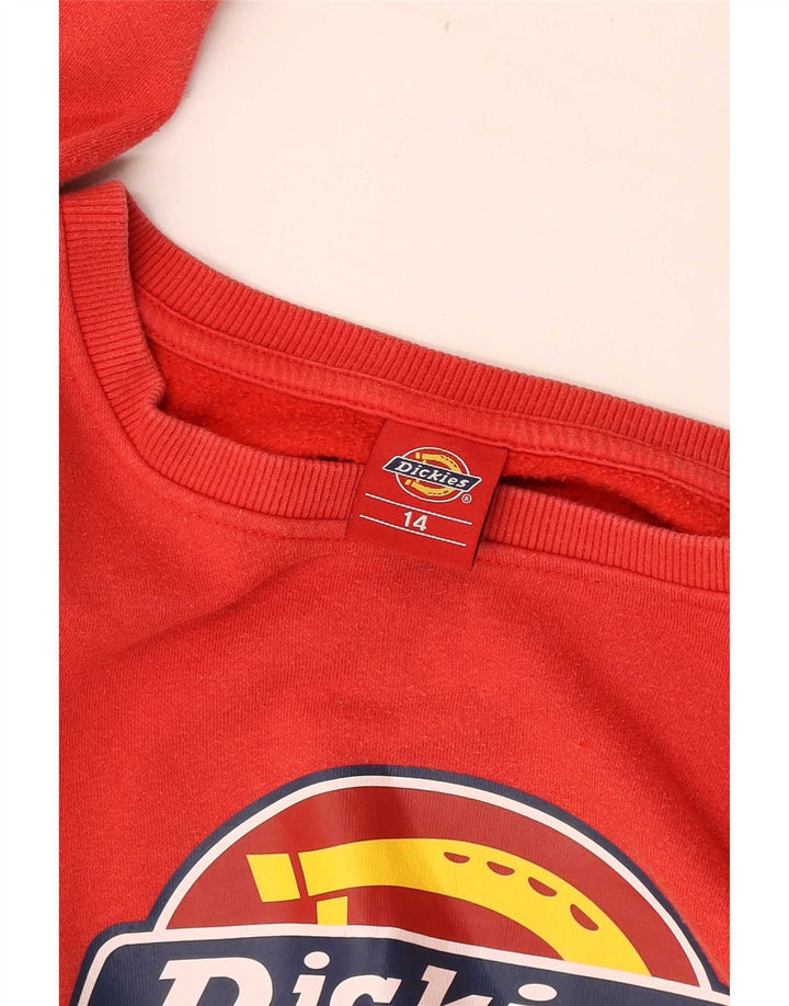 Джемпер с рисунком Dickies для мальчиков 13-14 лет, красный