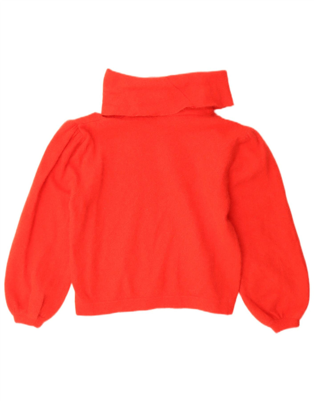 Винтажный женский укороченный джемпер с высоким воротником IT 48 XL Красный