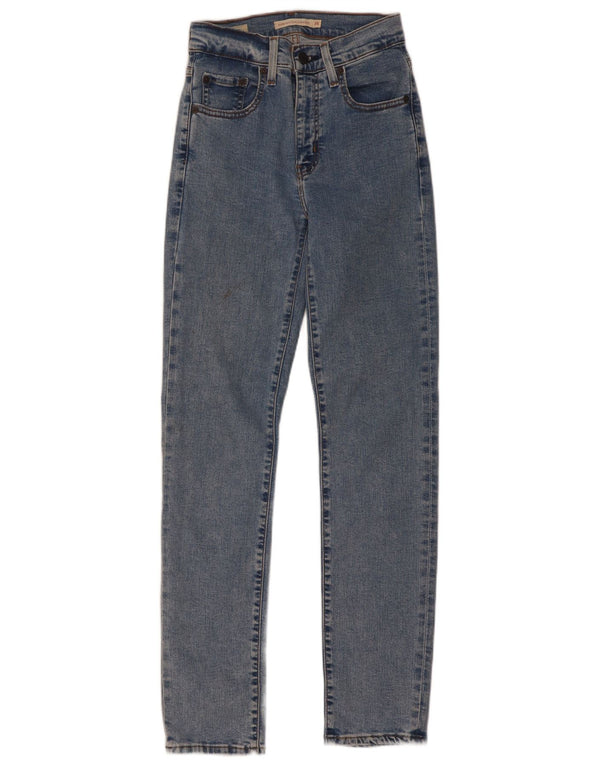 Женские прямые джинсы Levi's 724 с высокой посадкой W25 L30, синие, хлопок
