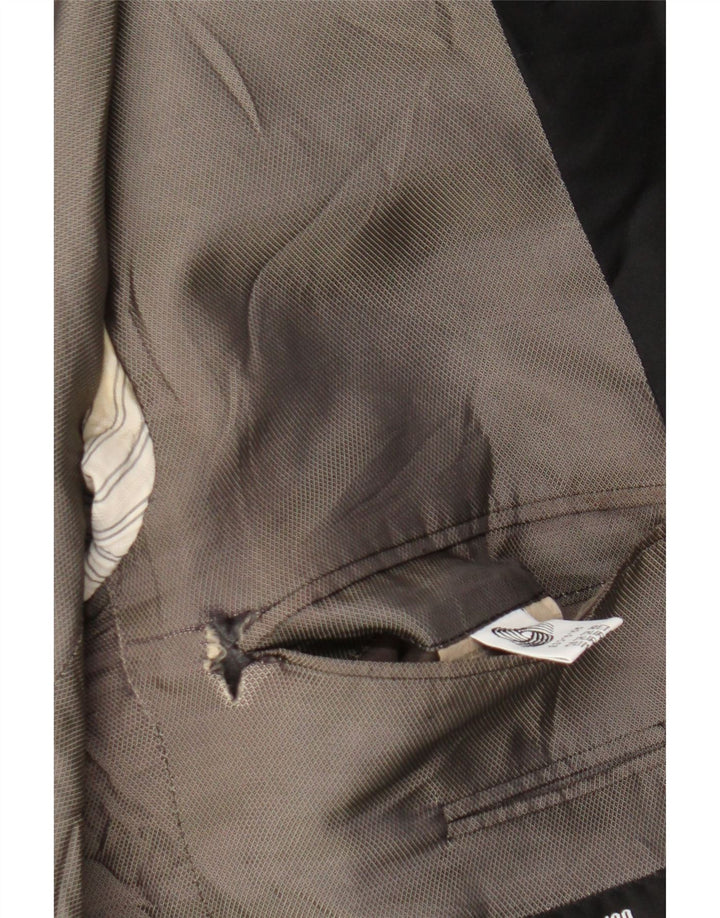 Мужской пиджак на 1 пуговице Hugo Boss IT 52 XL, черная шерсть