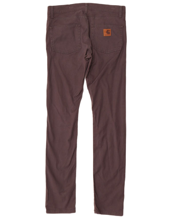 Carhartt Мужские узкие повседневные брюки W32 L34 Серые хлопковые