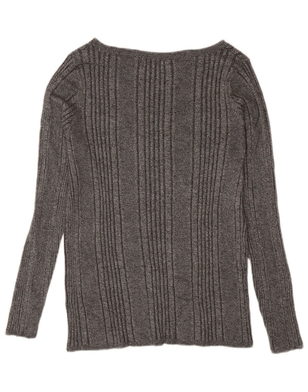 Женский топ с длинным рукавом Marks & Spencer UK 18 XL Серый вискоза