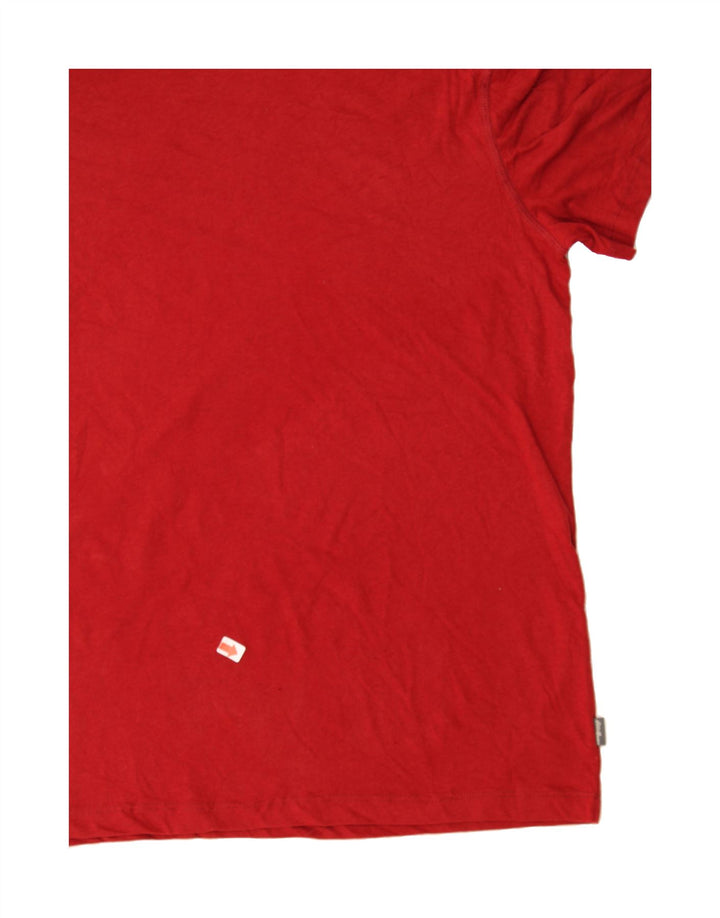 EDDIE BAUER Mens T-Shirt Top Large Red Cotton Vintage Eddie Bauer and Second-Hand Eddie Bauer from Messina Hembry 