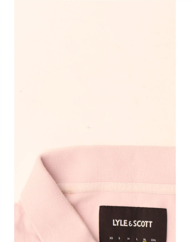 Мужская рубашка-поло Lyle & Scott XL, розовый хлопок