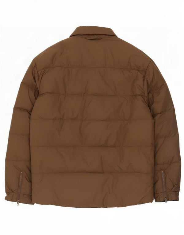 Мужская стеганая куртка Armani UK 44 2XL Коричневый полиамид