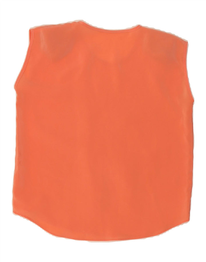 VINTAGE Womens Sleeveless Blouse Top UK 14 Large Red Vintage Vintage and Second-Hand Vintage from Messina Hembry 