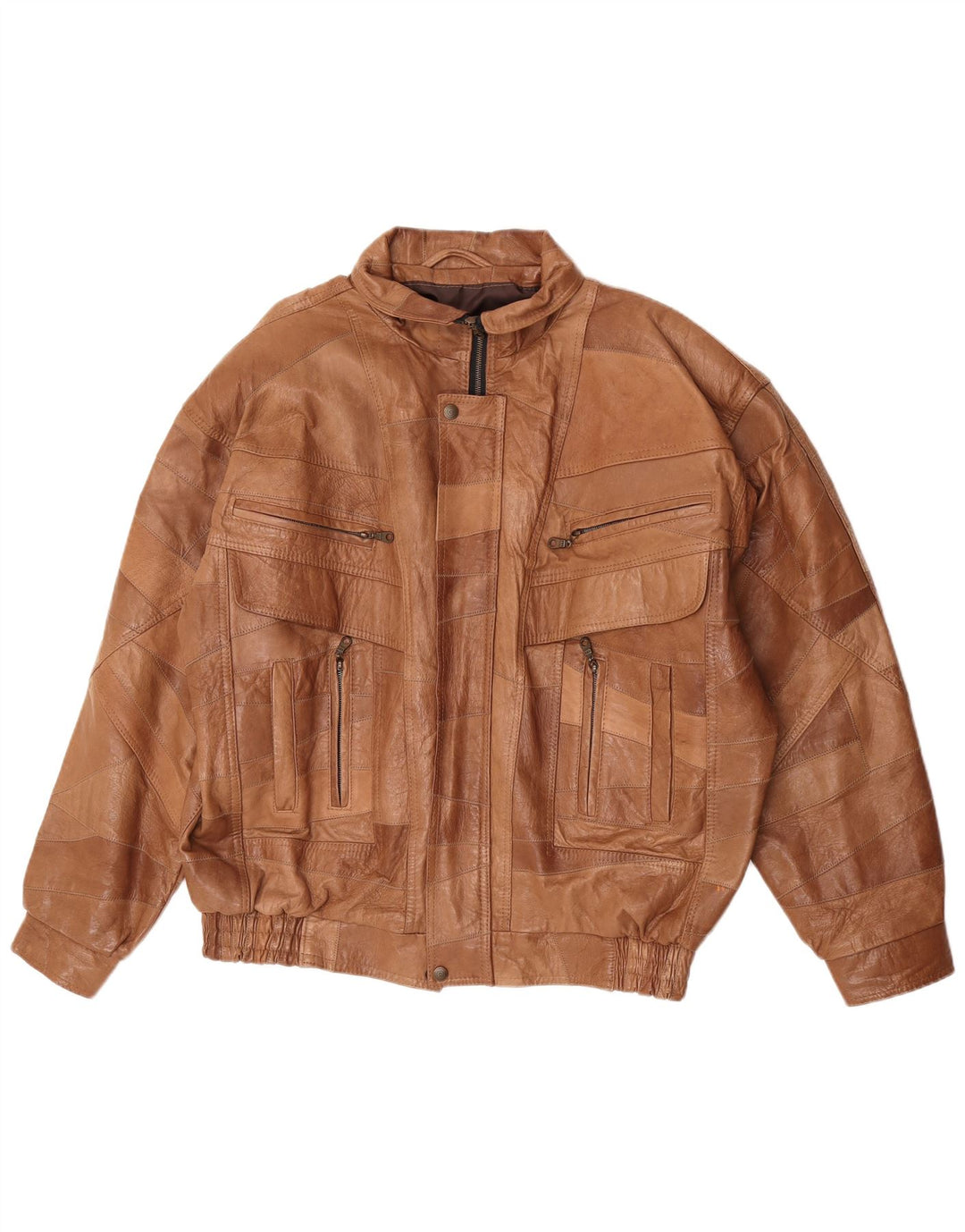 Мужская кожаная куртка Missoni UK 42 XL Коричневая