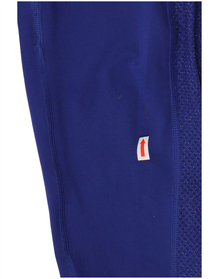 Женские леггинсы с рисунком NIKE UK 12, средний синий полиэстер