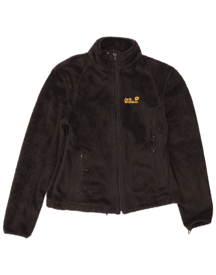 Женская флисовая куртка Jack Wolfskin UK 10, маленькая, черный полиэстер