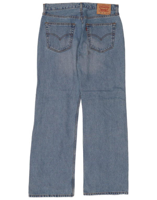 Мужские джинсы Levi's 527 Bootcut W34 L32 синие, хлопок
