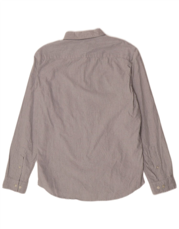 Мужская приталенная рубашка Jack Wills из хлопка среднего серого цвета