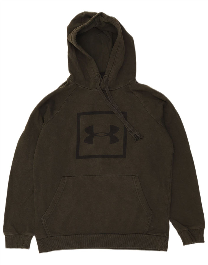Мужской джемпер с капюшоном Under Armour, маленький, хаки