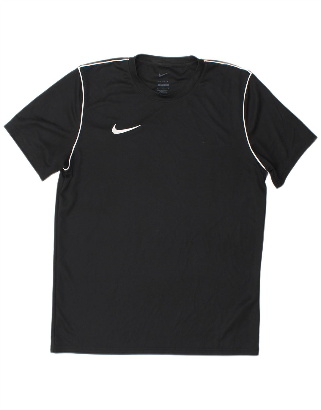 Мужская футболка Nike Dri Fit Slim Fit, большой черный полиэстер