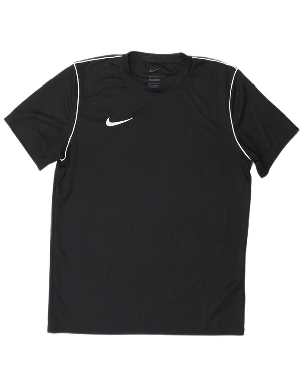 Мужская футболка Nike Dri Fit Slim Fit, большой черный полиэстер