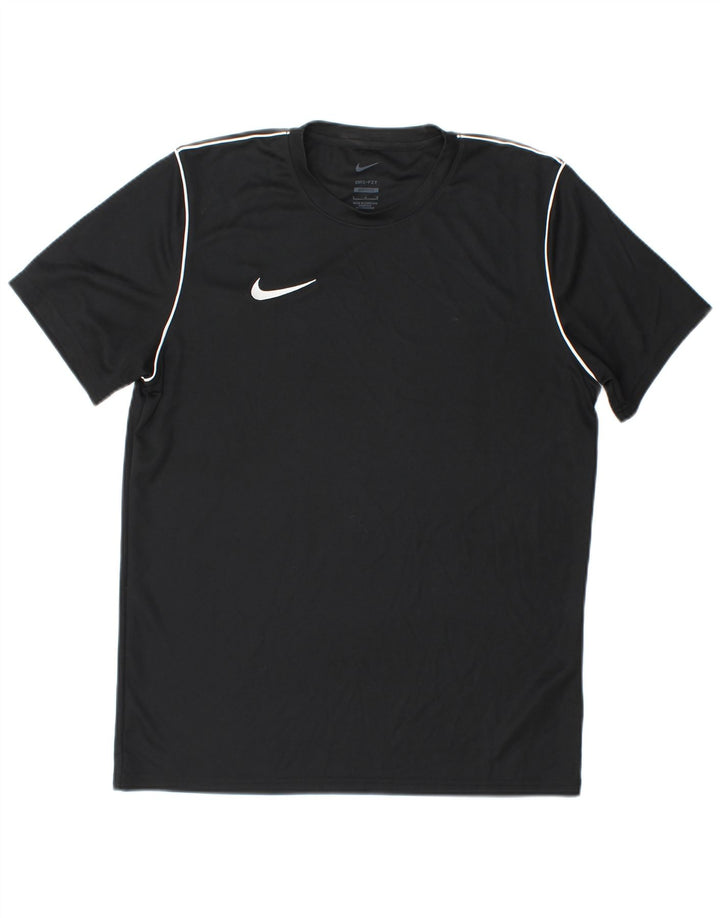 Мужская футболка Nike Dri Fit Slim Fit, большой черный полиэстер