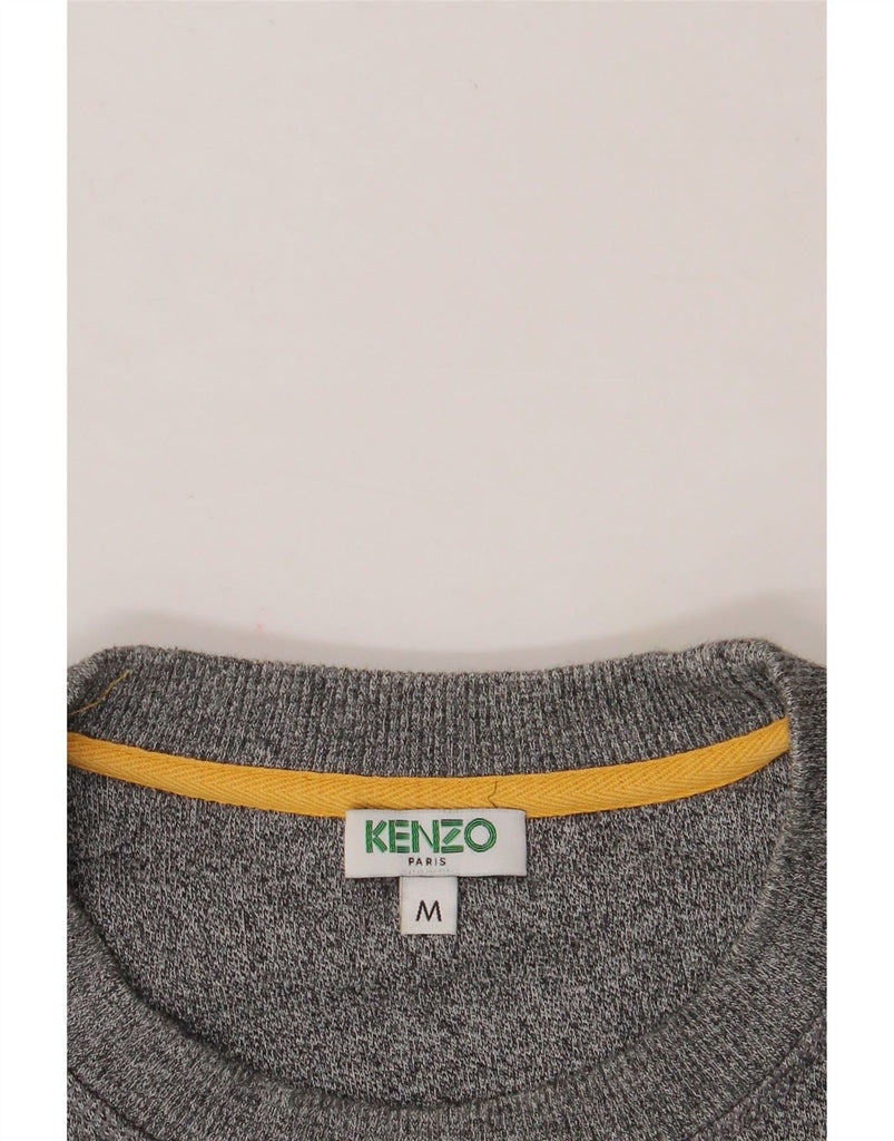 KENZO Mens Graphic Sweatshirt Jumper Medium Grey Cotton Vintage Kenzo and Second-Hand Kenzo from Messina Hembry 