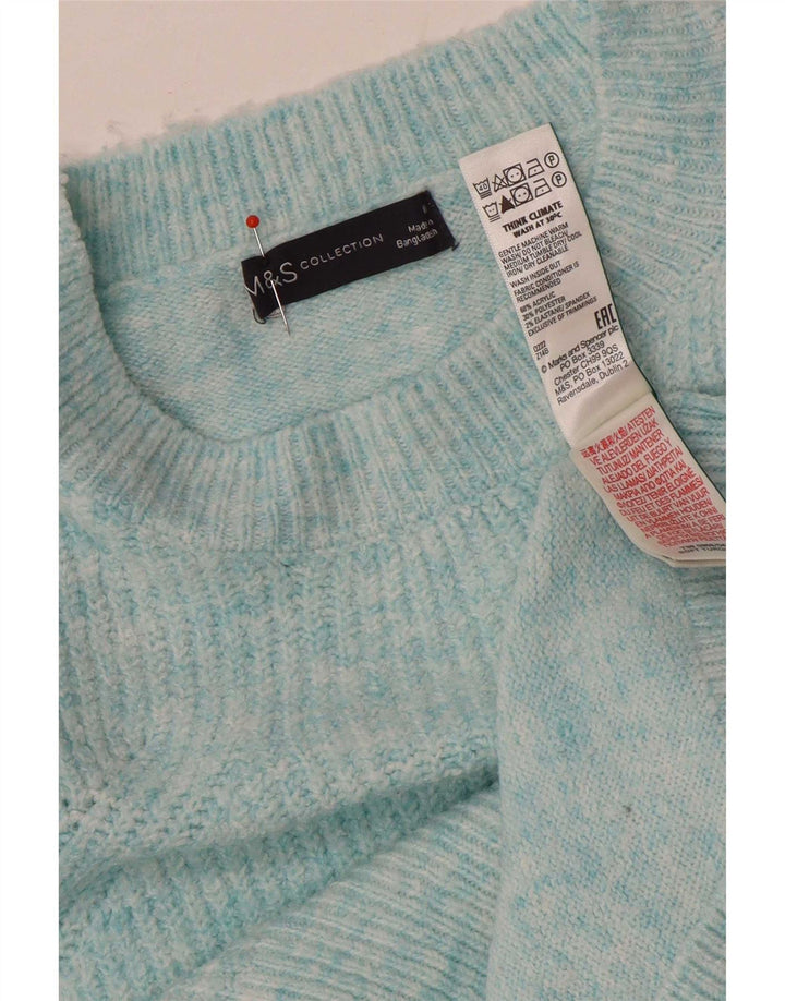 Женский свободный джемпер с вырезом «лодочка» Marks & Spencer, Великобритания 14, средний синий