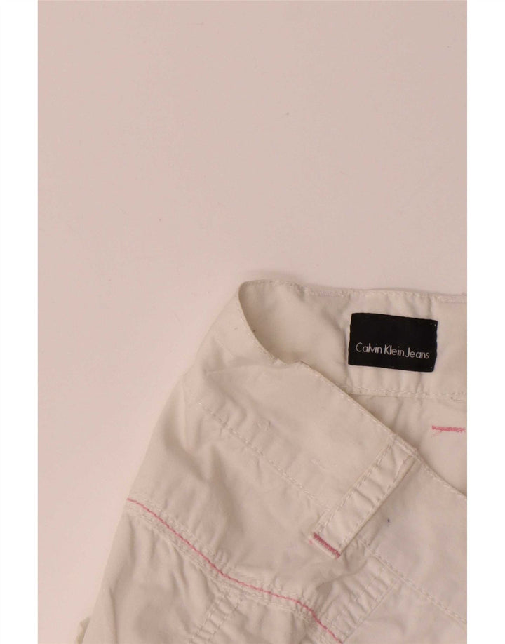 Женские шорты Calvin Klein W28, средний белый хлопок, хлопок