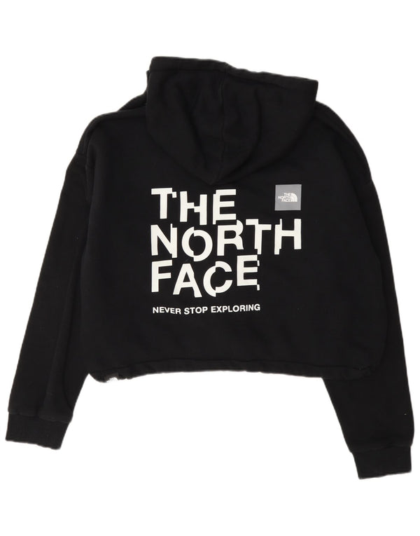 Женский укороченный джемпер с капюшоном The North Face, Великобритания 18 XL, черный