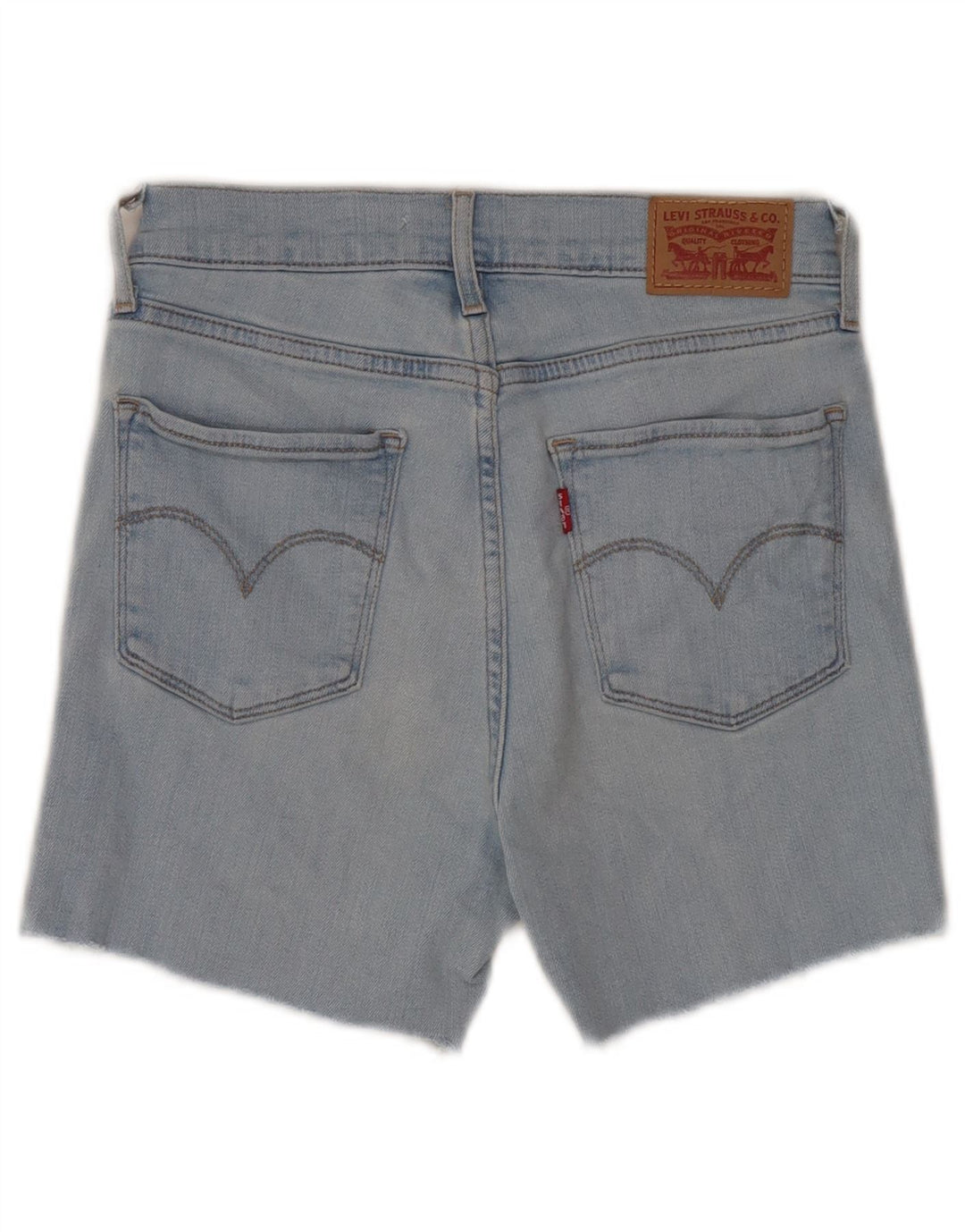 Женские джинсовые шорты Levi's 724 с высокой посадкой W26, маленькие синие, хлопок