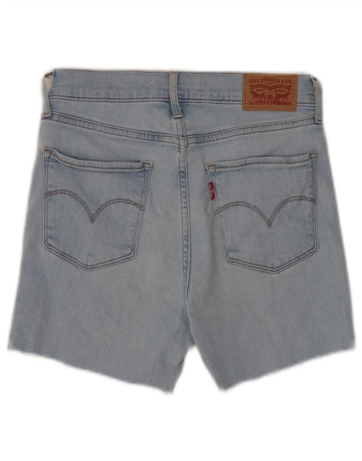 Женские джинсовые шорты Levi's 724 с высокой посадкой W26, маленькие синие, хлопок