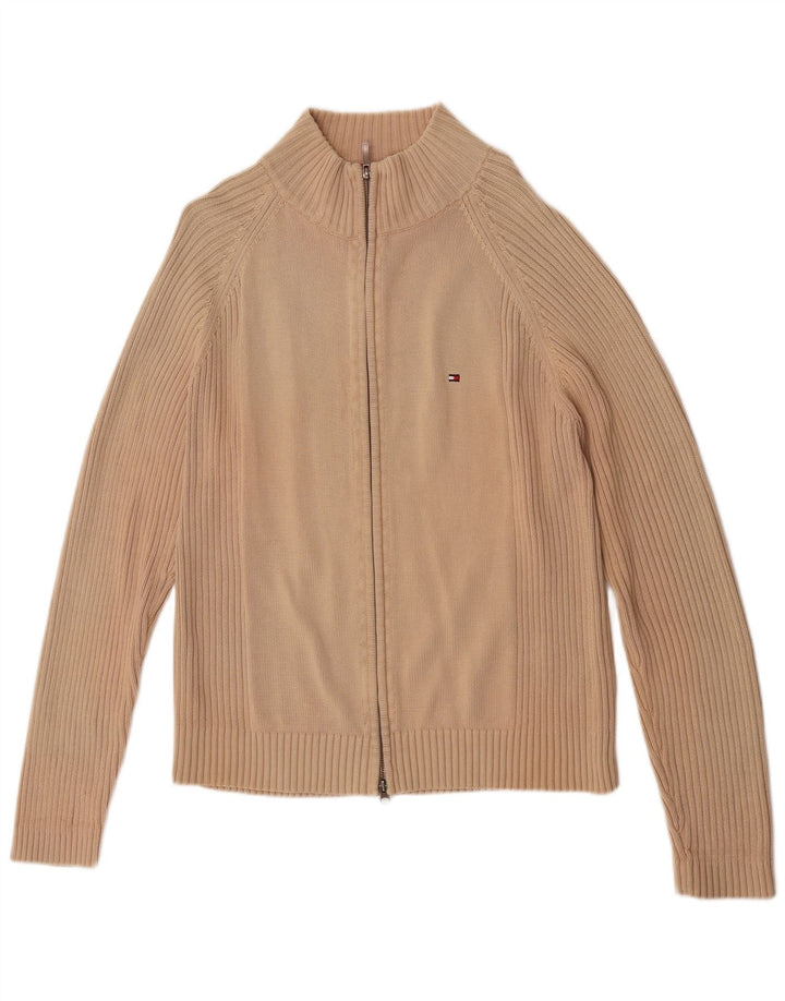 Мужской кардиган Tommy Hilfiger, большой бежевый хлопковый свитер