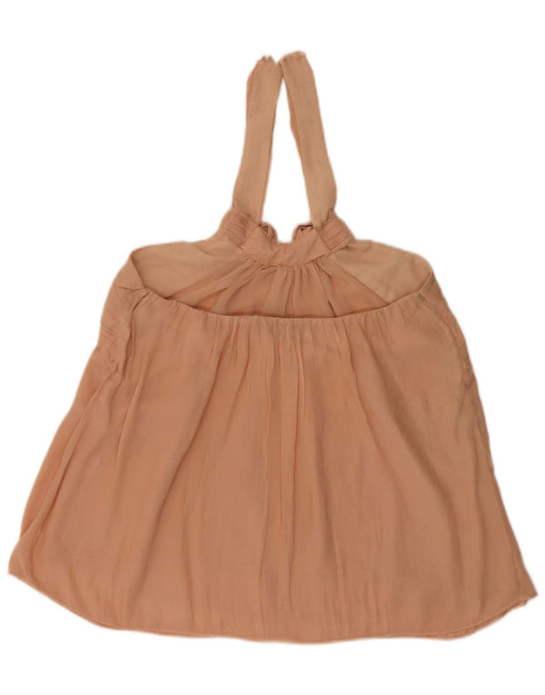 Женский топ с лямкой Zara UK 12, средний розовый
