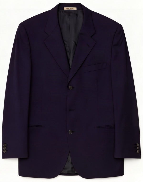 Carlo Pignatelli Mens Blazer Jacket IT 52 XL Navy Blue Wool