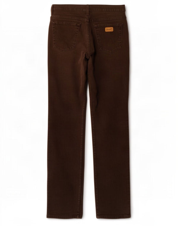 Мужские прямые джинсы Wrangler Texas Stretch W33 L36, коричневый хлопок