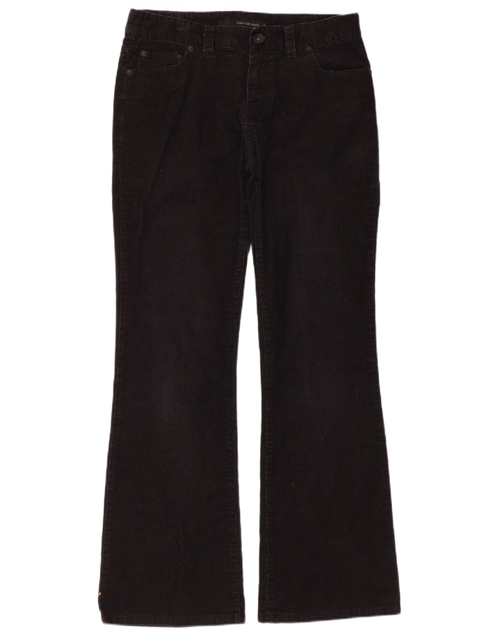 Женские вельветовые брюки Calvin Klein Bootcut США 8, средние W32 L31, черные