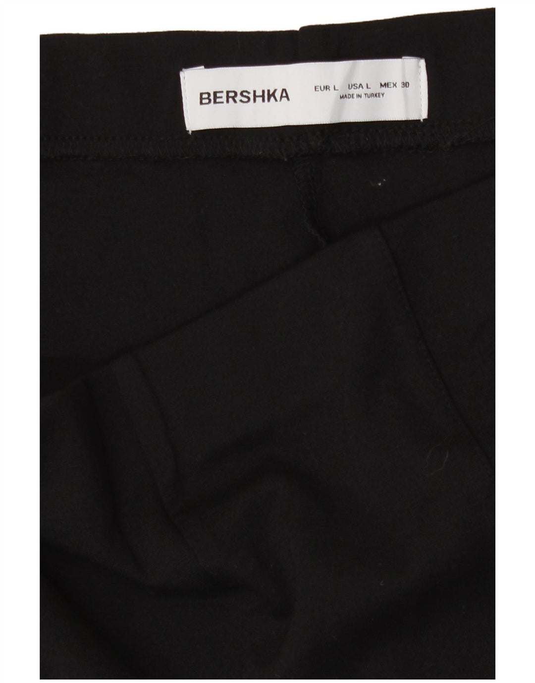 Женские шорты Bershka, большие W32, черные из вискозы