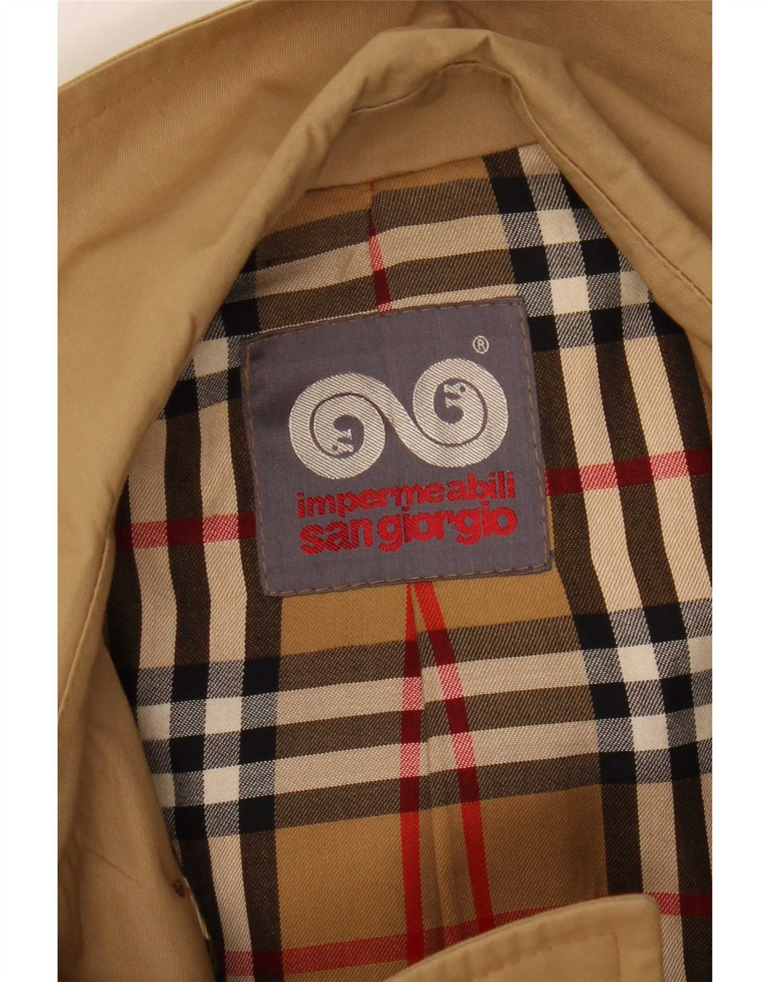 Мужской тренч Sangiorgio IT 54 2XL Бежевый Полиэстер