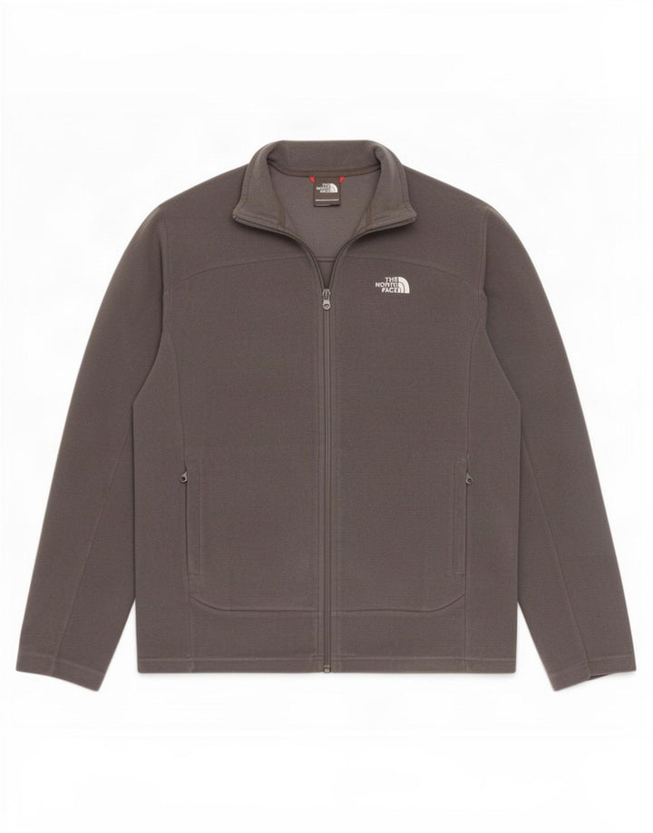 Мужская флисовая куртка The North Face UK 38, полиэстер среднего серого цвета