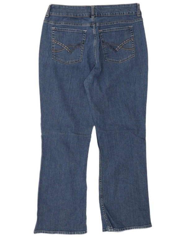 Женские джинсы Lee Riders Bootcut США 12, большие размеры W34 L28, синий хлопок