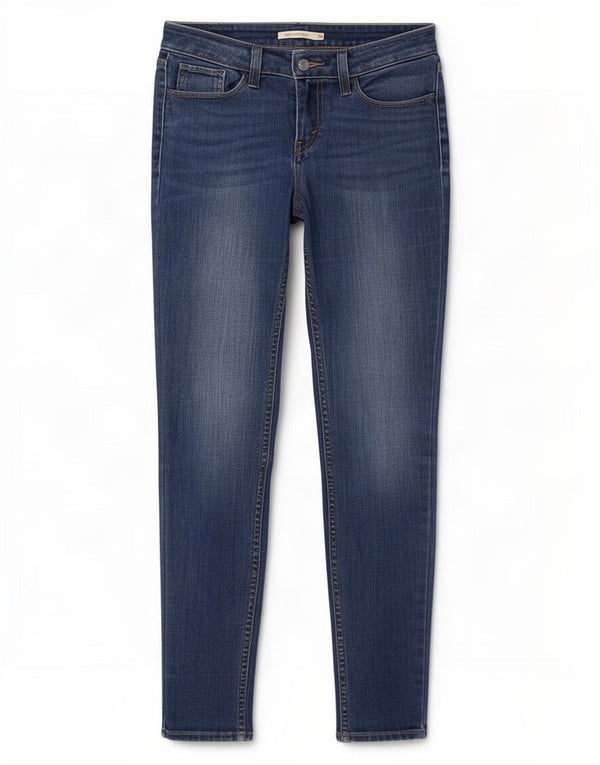 Женские джинсы Levi's 535 Super Skinny W28 L30 синие, хлопок