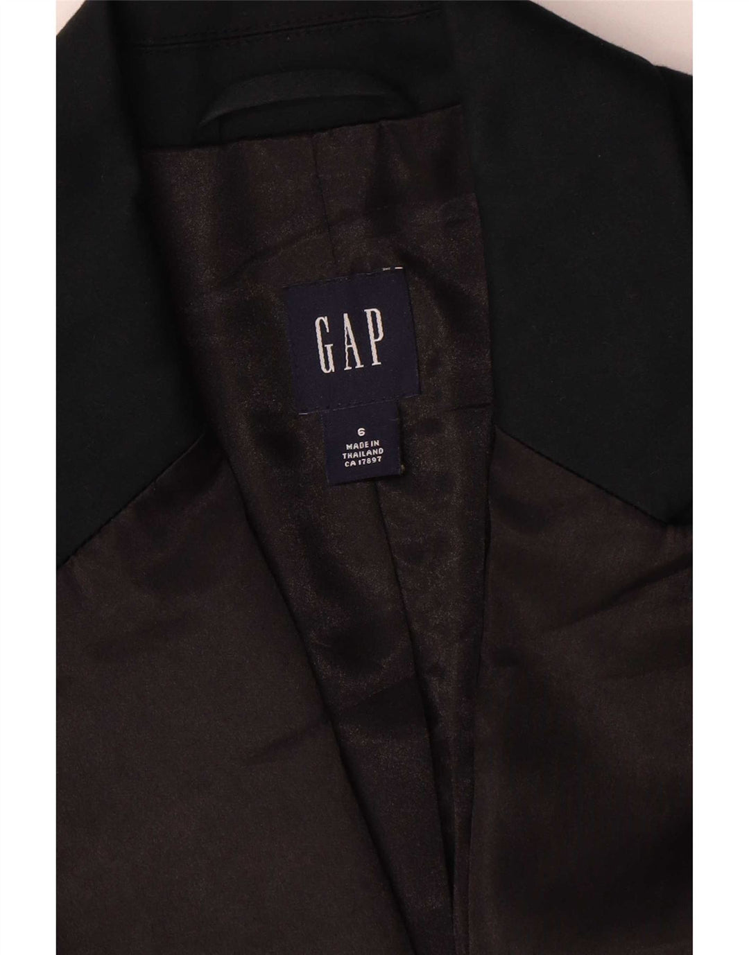 Женский пиджак на 1 пуговице Gap, США 6, средний темно-синий, хлопковый