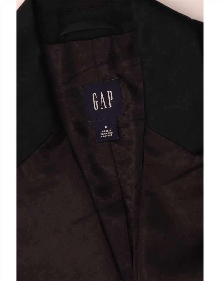 Женский пиджак на 1 пуговице Gap, США 6, средний темно-синий, хлопковый