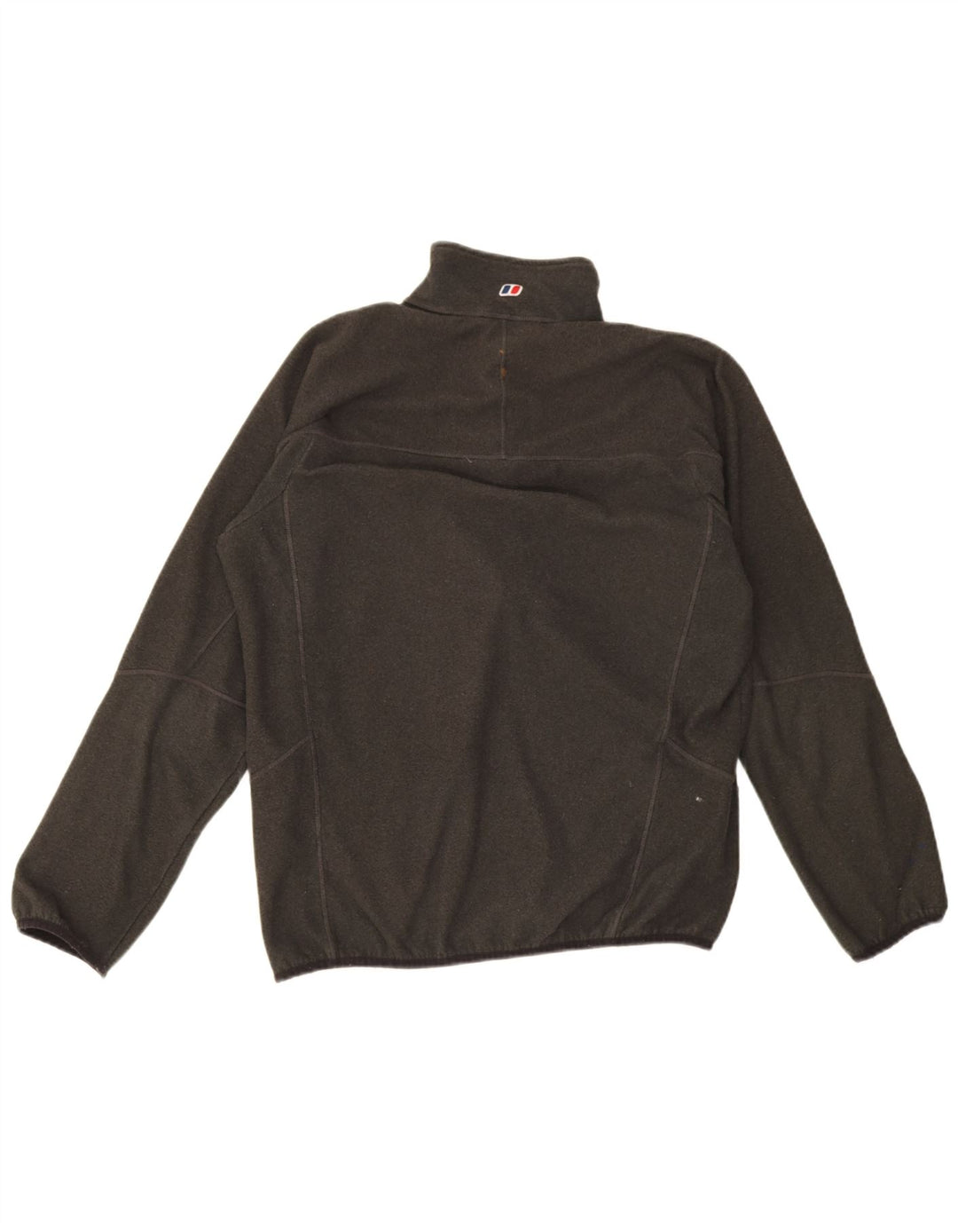 Berghaus Мужской флисовый джемпер с воротником на молнии, большой зеленый полиэстер с крапинками