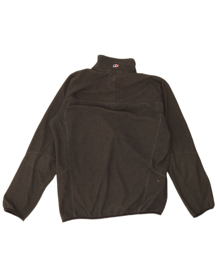 Berghaus Мужской флисовый джемпер с воротником на молнии, большой зеленый полиэстер с крапинками