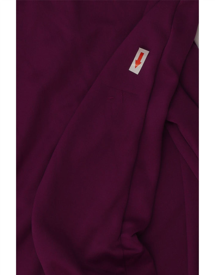 Женский спортивный костюм-пуловер с воротником на молнии Nike Dri Fit UK 10, маленький фиолетовый
