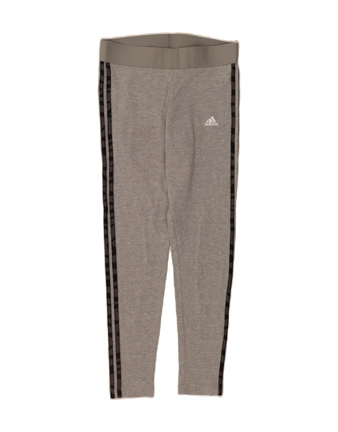 ADIDAS Womens Leggings UK 12/14 Medium  Grey Cotton Vintage Adidas and Second-Hand Adidas from Messina Hembry 
