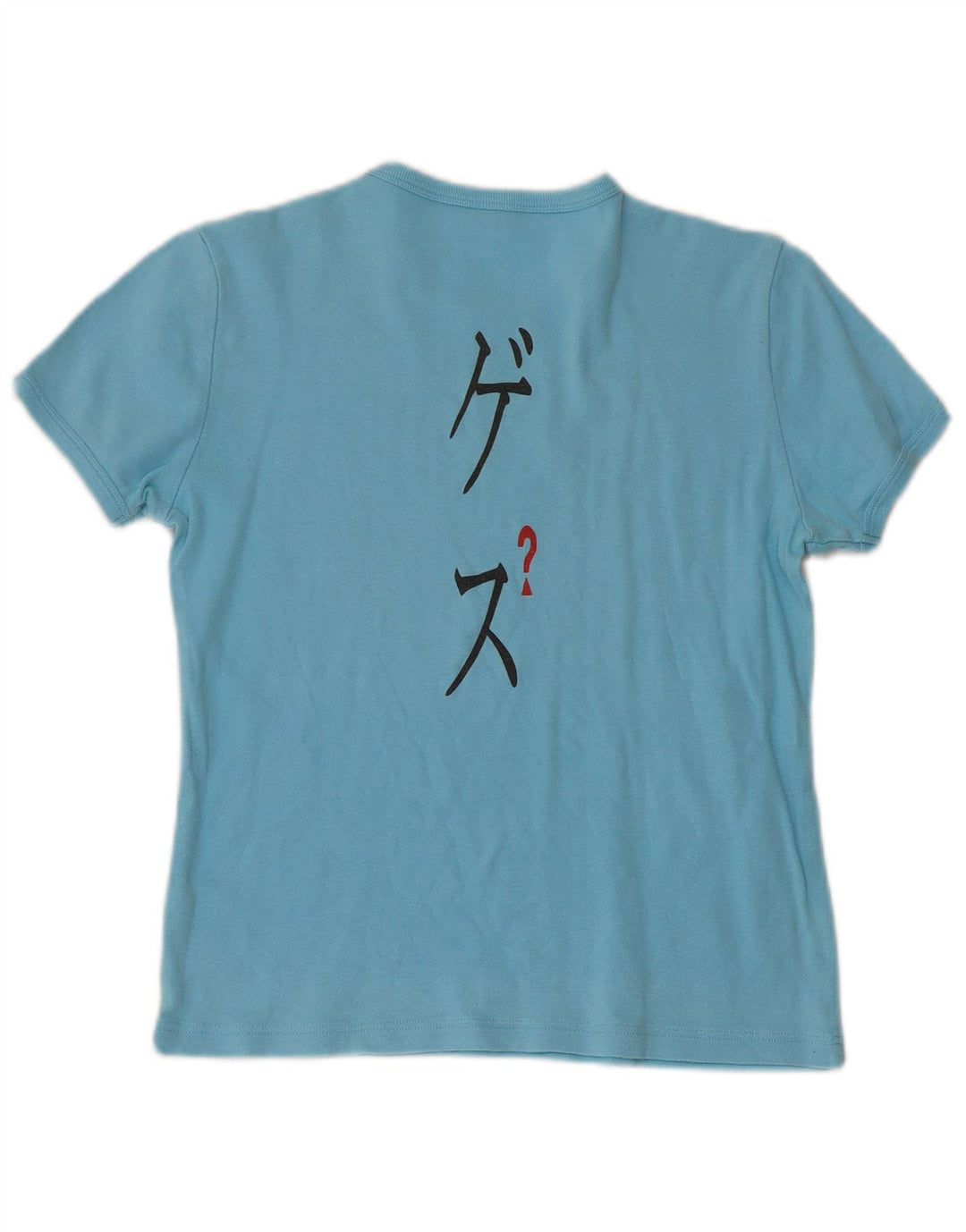 Футболка с рисунком GUESS для девочек, топ 13–14 лет, синий хлопок