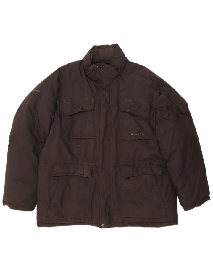 Мужская стеганая куртка Columbia UK 42 XL, черный нейлон