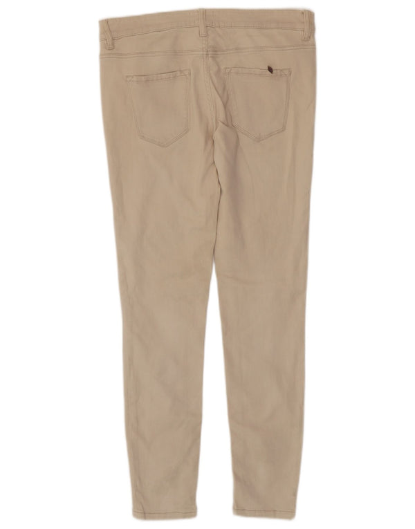 Женские джинсы скинни Massimo Dutti EU 38, маленькие W28 L28, бежевый хлопок