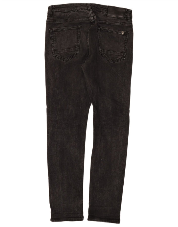 Мужские узкие джинсы Zara EU 42, большие W32 L31, черный хлопок