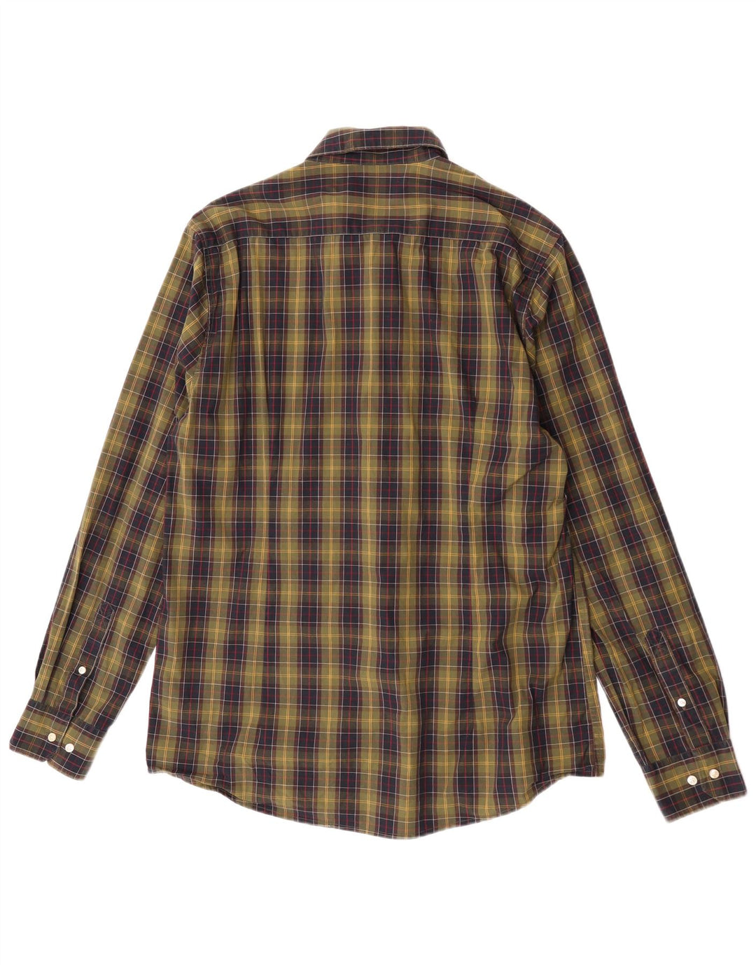 Мужская рубашка в клетку Barbour, большой размер, цвет хаки, хлопок