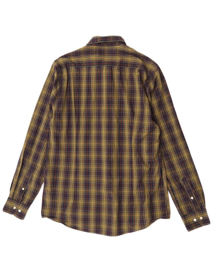 Мужская рубашка в клетку Barbour, большой размер, цвет хаки, хлопок