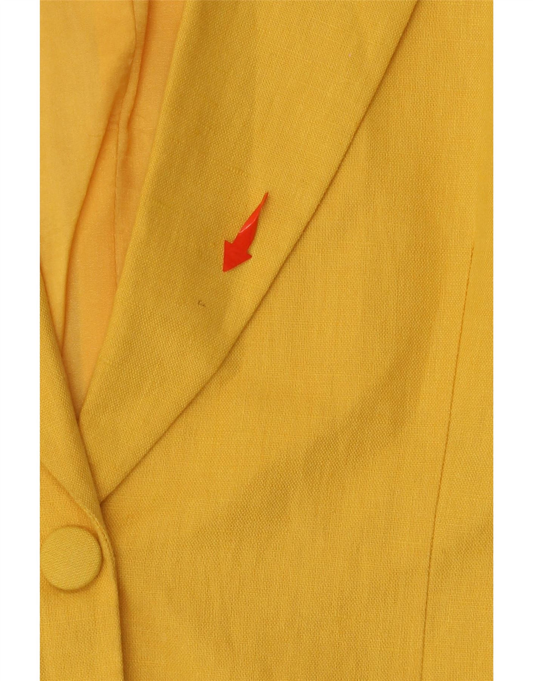 Женский пиджак POP 84 на 2 пуговицах, Великобритания 12, льняной средний желтый цвет