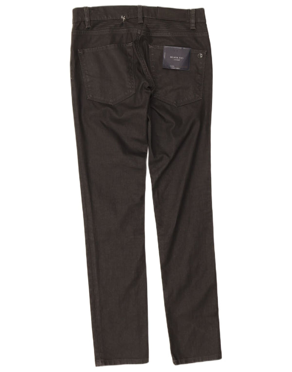 Мужские джинсы скинни с низкой талией Zara EU 31 Medium W31 L31, черный хлопок